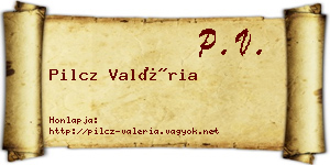 Pilcz Valéria névjegykártya