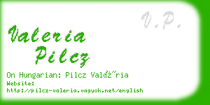 valeria pilcz business card